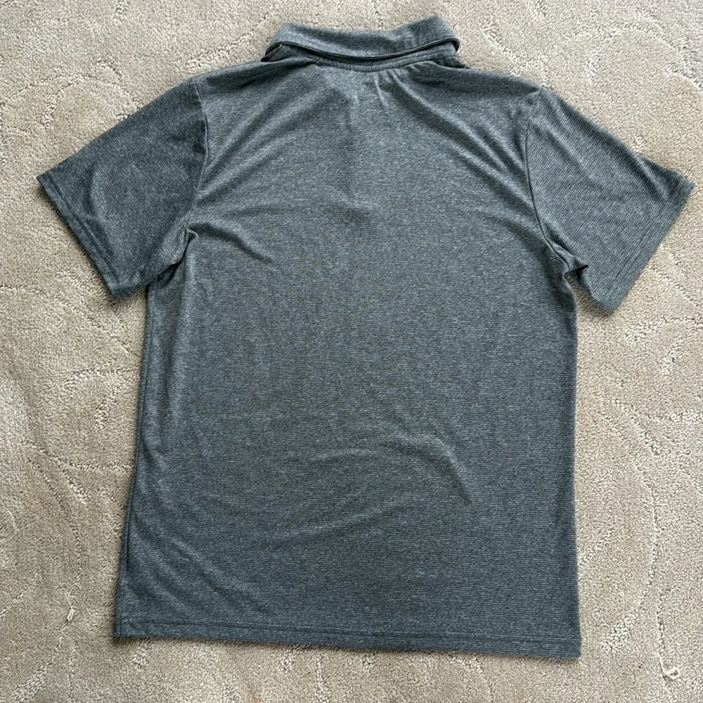 Boys XL Champion Black & Grey Breathable Polo Shirt
